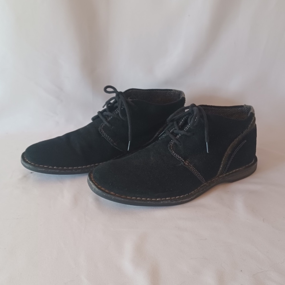 RJ COLT Derek Black Suede Leather Chukka Boots Lace Up Men's Size 9.5M